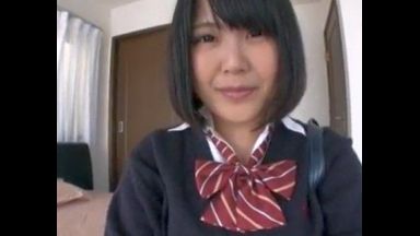 ♥高校2年生・英語部の真面目少女がパパ活援交してハメ撮りしちゃう♥初めての中出ししちゃう爆乳JKのthumbnail