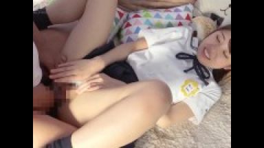 【マジックミラー号】かわいい名札をつけた超清楚系美少女JKナンパ素人ナンパ！騙されてハメられてタジタジですのthumbnail