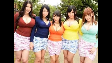 【澁谷果歩＆水澤りこ＆小西みか♥】着衣爆乳を見せつけてきた美痴女集団が大きなおっぱいを押し付け誘惑し勃起肉棒を。。。のthumbnail