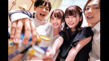 【素人】宅飲みしにきた美少女JD2人組が淫らに淫れて乱交騒ぎ！のthumbnail