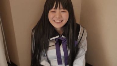 「緊張する❤」まだあどけない感じのJK女の子がAVデビューのthumbnail