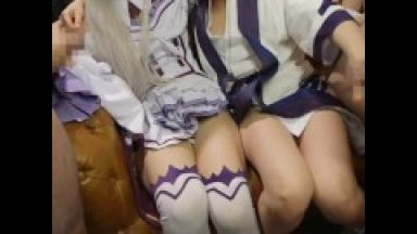オタク女子アニコスプレイヤー撮影会で童顔ロリかわいいニーハイ姿のままエッチなことしてくれるえちえちビッチのthumbnail