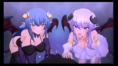 ［エロアニメ］二人のセクシーサキュバスお姉さんたちが手コキで抜いてくれるぜ♪淫語で語り掛けてくれるのもアリだぜのthumbnail