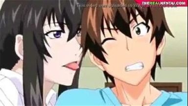 ［エロアニメ］セクシーお姉さんに痴女られてパイズリ気持ちいいのthumbnail