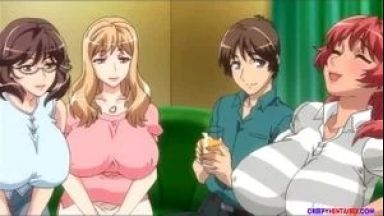 ［エロアニメ］元ヤリマンの奥さんたちにモテモテの男のthumbnail