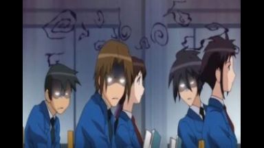 ［エロアニメ］ヤリチン男子はJK二人と3Pして気持ちいい思いしてるのだ…他の男子たちは健全なのになのthumbnail