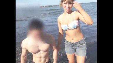 ☆性獣☆美尻☆逆ナン☆淫獣！オナろう…爆乳x淫乱！巨乳が好きだから…椿りかで激イキエロ動画…水着のthumbnail