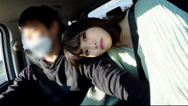 【素人】不倫旅行の宿に行く前に車内フェラ抜きしてくれるFカップ美巨乳人妻のthumbnail