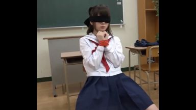 ♡教室で目隠し緊縛されて中出し…「変態なの…私犯されたいの…♡」熱い精子を搾り取る変態に…性奴隷肉便器に調教のthumbnail