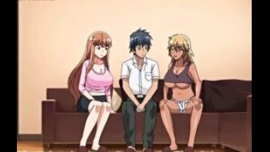 ［エロアニメ］ギャルJK姉妹と同居することになった男は2人の童貞争奪戦に巻き込まれて迷惑やら嬉しいやらのthumbnail