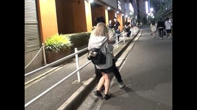 家出中の制服金髪美少女を自宅連れ込み生オナホ化する鬼畜⁉目隠し拘束クンニ＆連続中出しするエロエロ生ハメ3P乱交SEX！のthumbnail